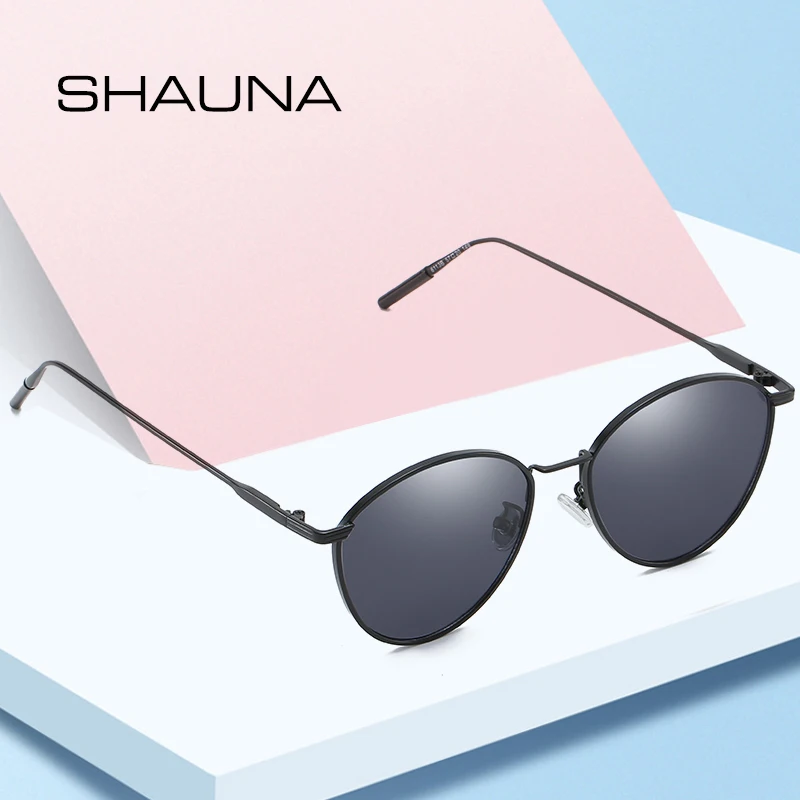 SHAUNA, Новое поступление, модные женские и мужские негабаритные солнцезащитные очки Cateye, трендовая металлическая оправа, тонированные линзы, летние стили, зеленые, розовые очки