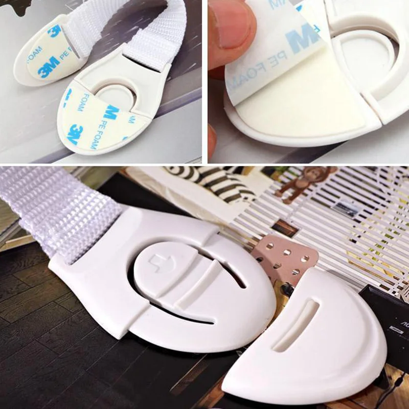 

New 5Pcs/10pcs Creative baby safety Lock Plastic Drawer Door Toilet Cabinet Cupboard Safety Locks baby protection child newborns