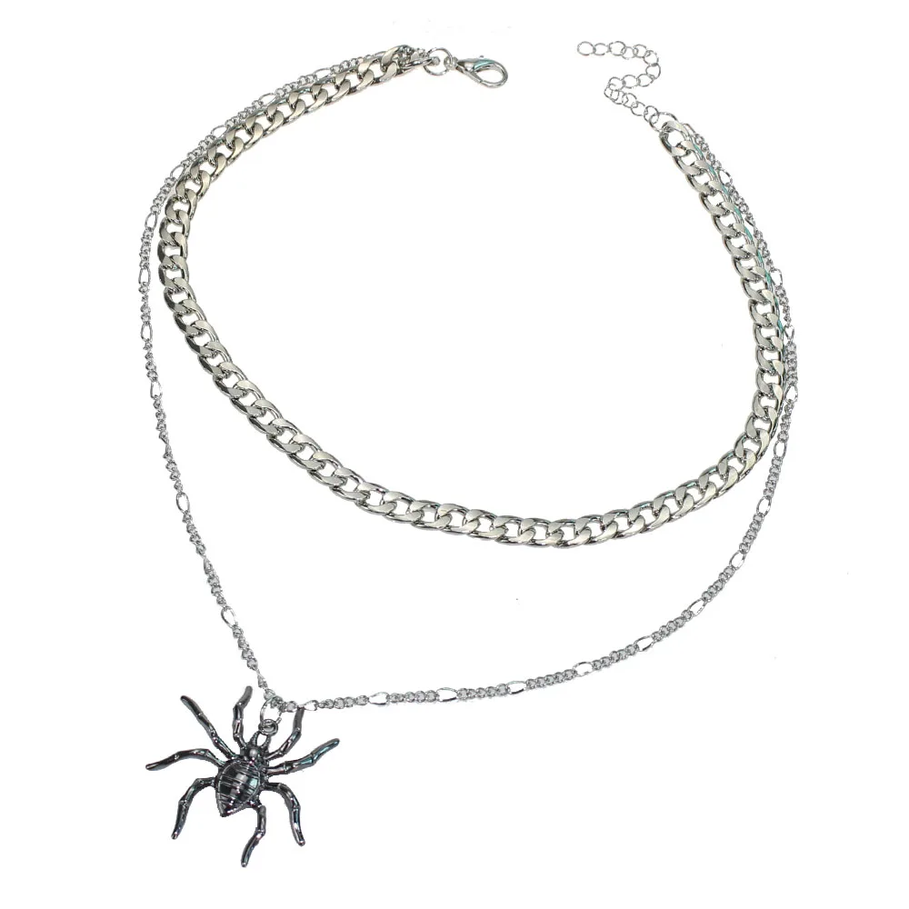 Европейская и американская мода ювелирные изделия подвеска паук двойное