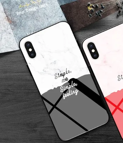 YY стеклянная оболочка для Apple iphone 7 8 plus чехол телефона роскошный градиентный цвет