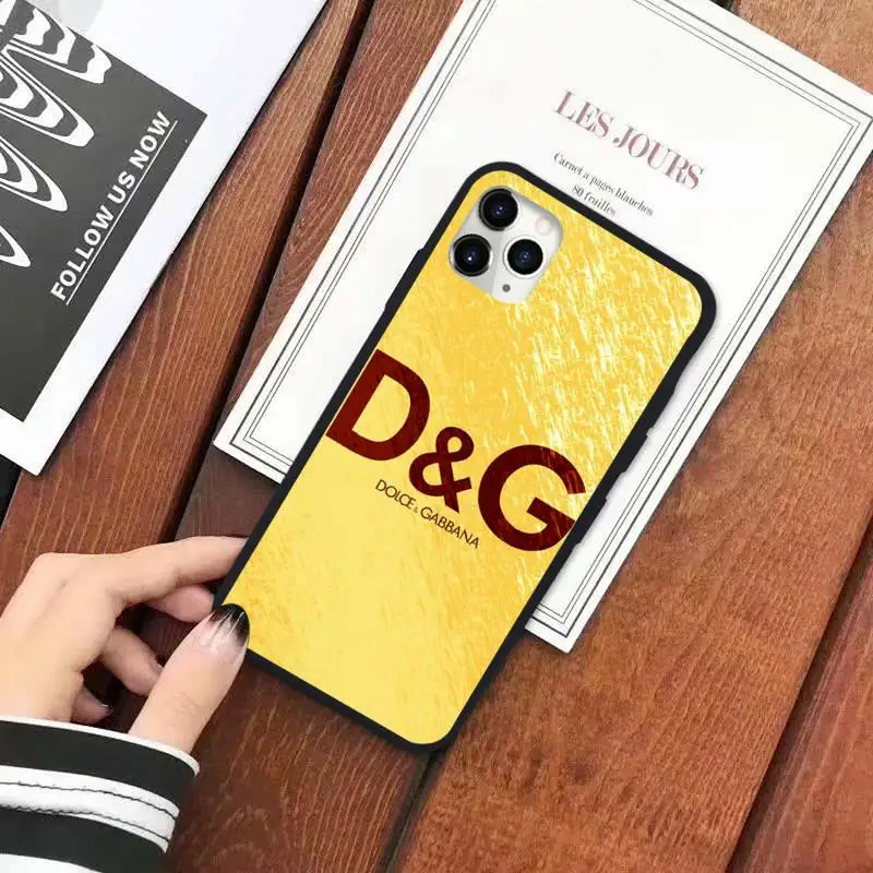 

Italian fashion brand DG Phone Case for iPhone 11 12 mini pro XS MAX 8 7 6 6S Plus X 5S SE 2020 XR