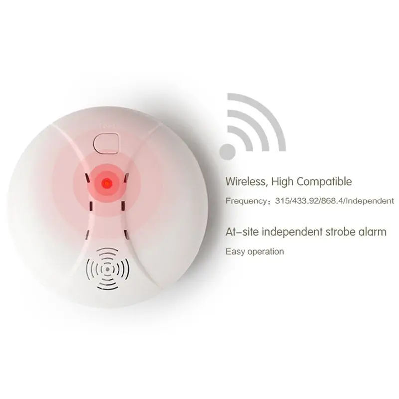 NEW-433MHz Беспроводной детектор дыма пожарный датчик для G18 W18 GSM WiFi охранная система домашней сигнализации автоматическая система сигнализации с циферблатом