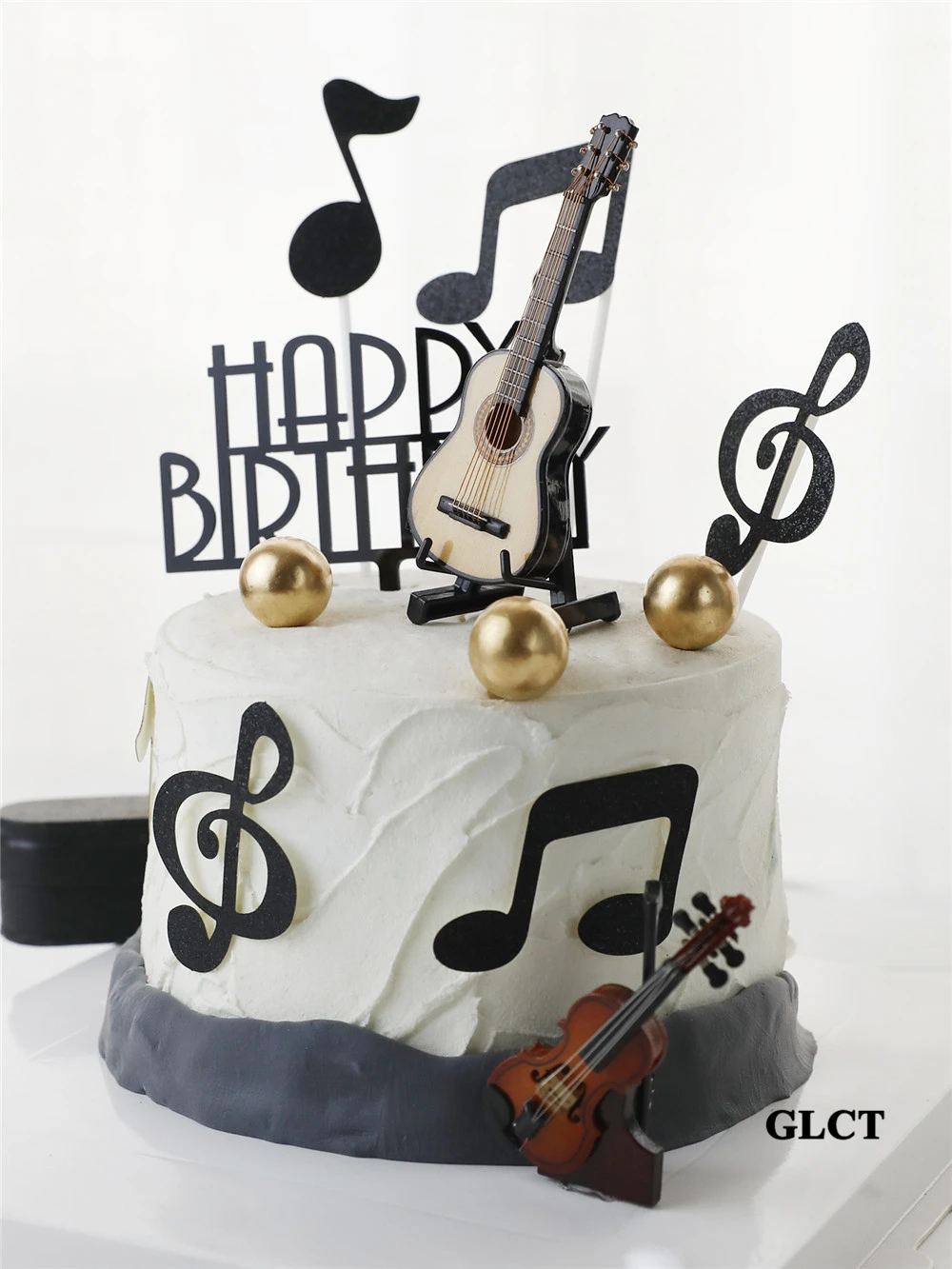 

musical instrument cupcake toppers birthday gifts present kids children adult birthday decoration guitar violin cake topper toys