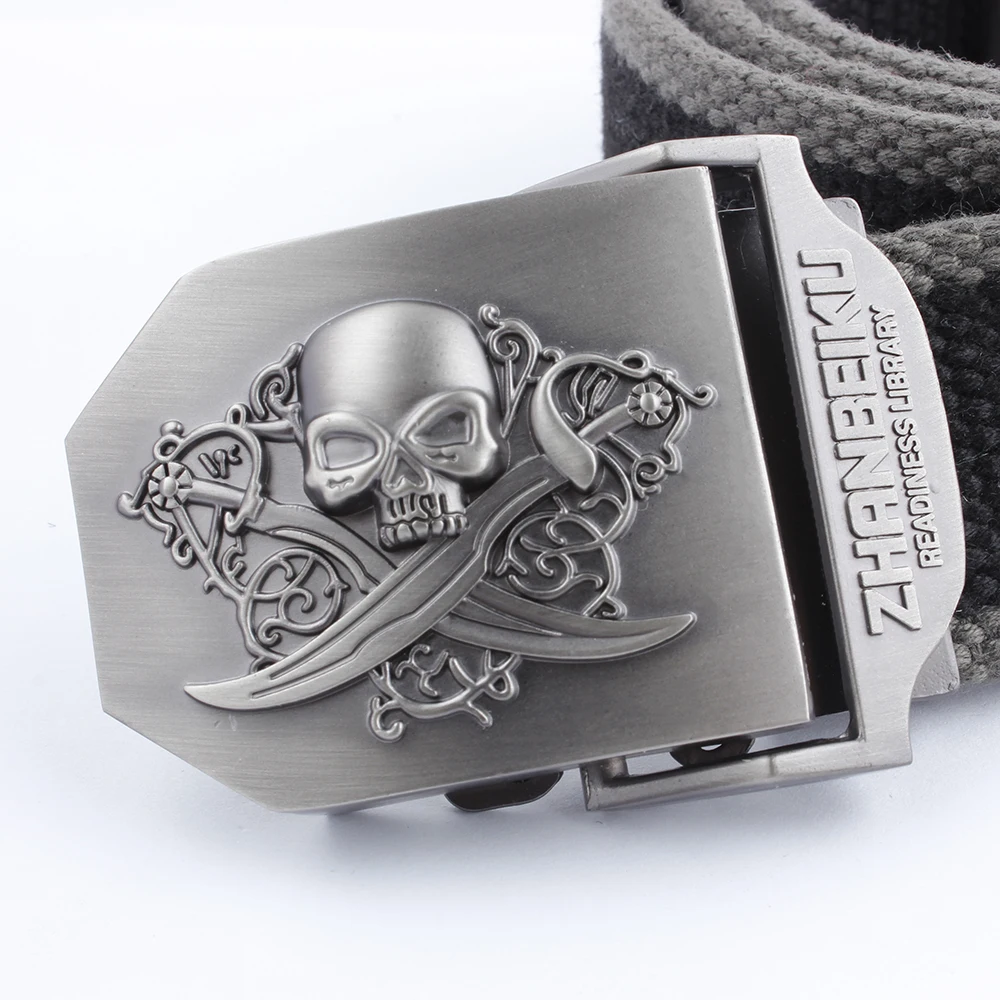 

UMBRELLA Official Authentic Outdoor Canvas Belt Captain Jack Double Knife Skeleton 110-140cm Optional Designer Men's Belt