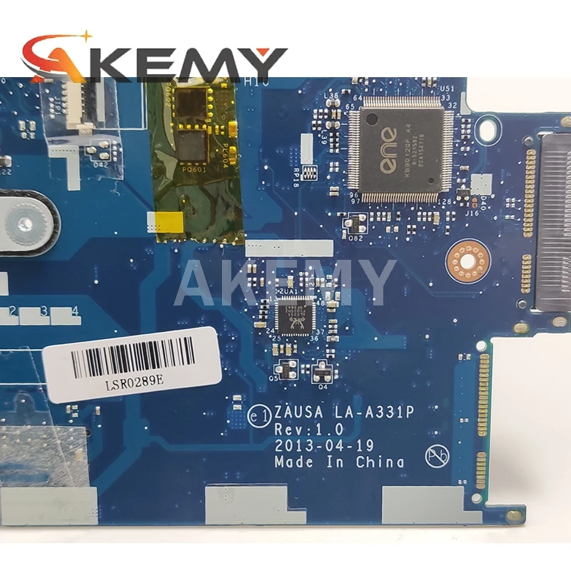 

Akemy ZAUSA LA-A331P Mainboard For lenovo ideapad S415 laptop motherboard DDR3 With EM3800 cpu + GPU