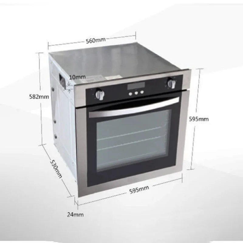 bulit in ovens r012 new touch screen oven home embedded electric oven wind grilled with rotating fork ef free global shipping