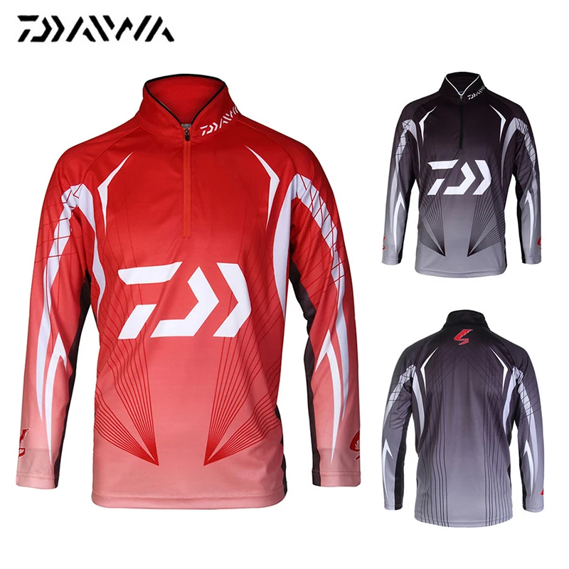 Стиль 5 размер одежда Daiwa с длинным рукавом быстросохнущая одежда для рыбалки анти-УФ Солнцезащитная одежда для рыбалки рубашка для рыбалки