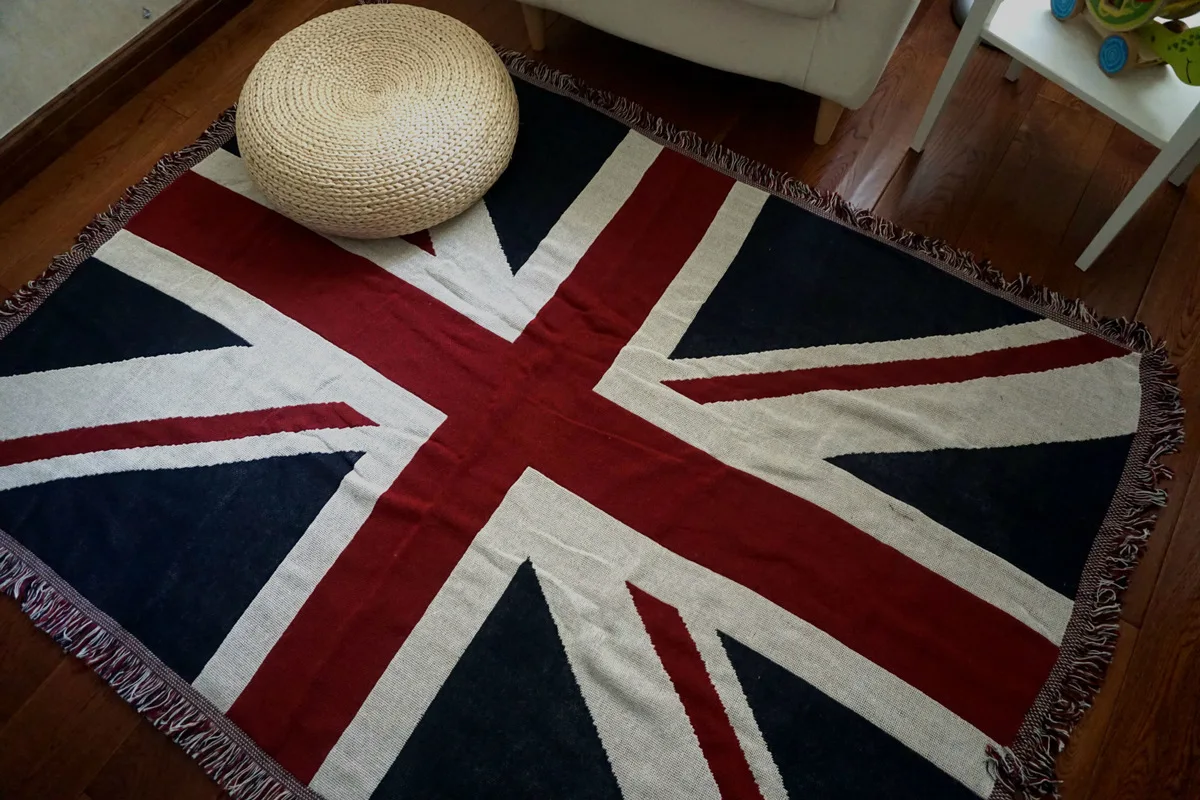 Американские одеяла с изображением флага диван Decora ретро искусство красная