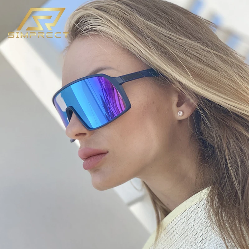 

SIMPRECT Негабаритный поляризационные очки солнечные женские 2021 бренд люкс Дизайнер большой очки солнечные мужские UV400 модные ретро солнцезащ...