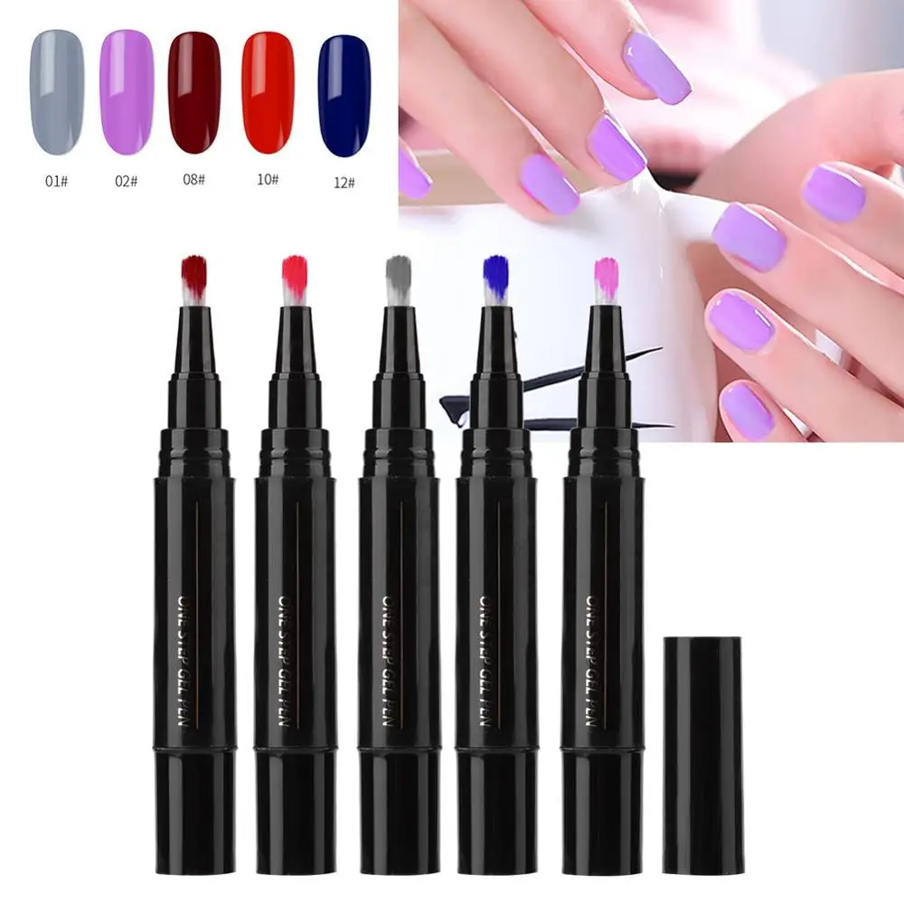 Гель для ногтей 3 в 1 Гель-лак кисточка дизайна Лаки гель Полировочный Карандаш