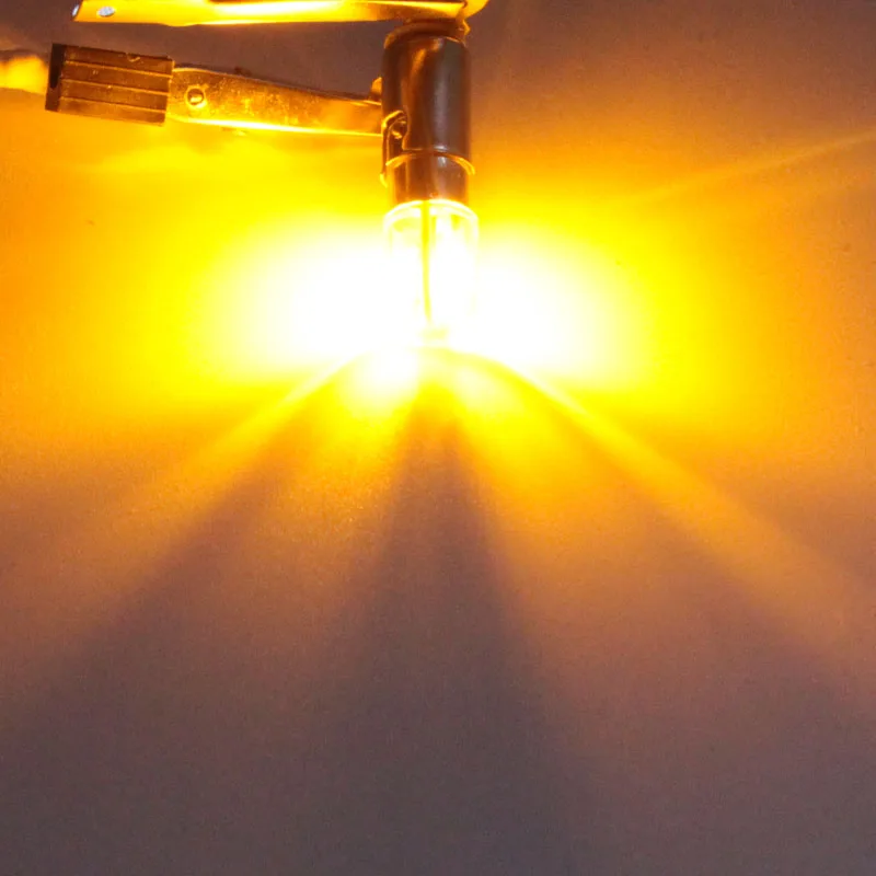Цвет: желтый 4 шт. BA9S T4W E10 led Автомобильный номерной знак свет мотоцикл Dc 6 в 12 В 24 в 36 в 48 в авто интерьерные лампочки для фар лампа красный синий желтый - Испускаемый цвет: Цвет: желтый