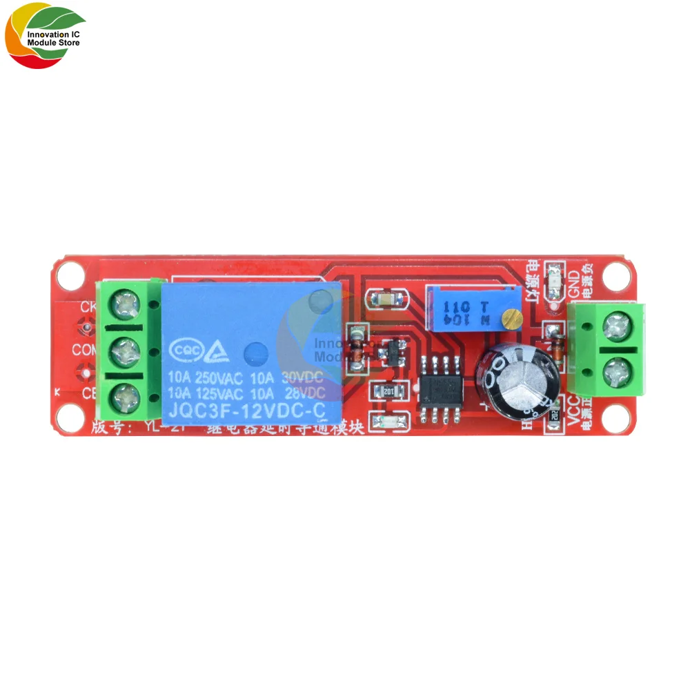 Переключатель таймера запуска NE555 модуль подключения задержки регулируемое реле