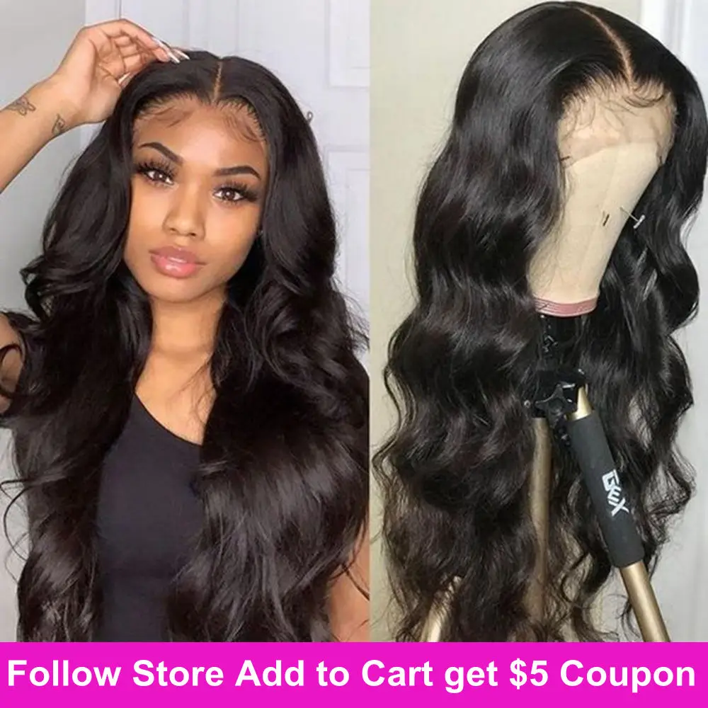 

Malaysia Body Wave Lace Front Wig 13x4 Lace Frontal Human Hair Wigs For Women Pre Plucked Remy Lace Frontal Wig 150 Density