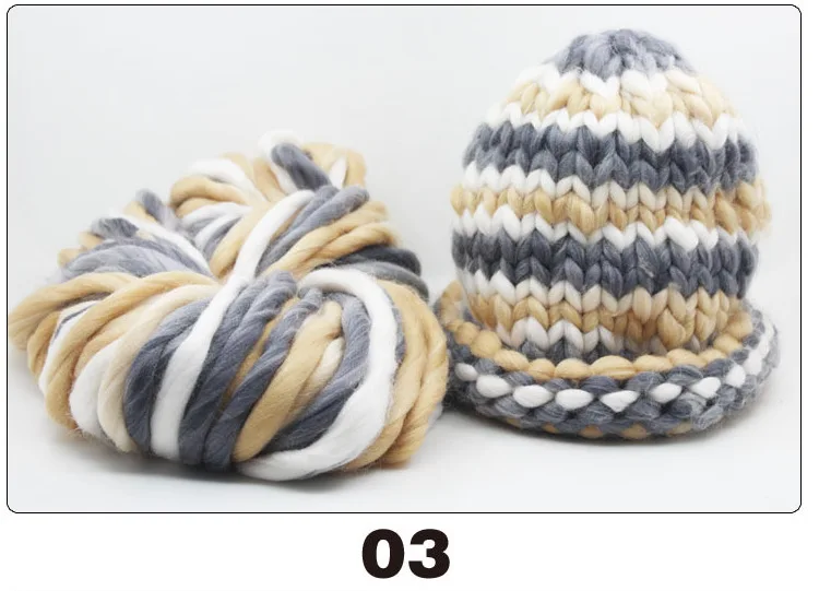 Толстый вязаный шерстяной шарф 250 г супермягкий сделай сам цветной головной убор