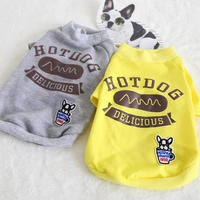 hotdog dog waistcoat thick hoodies coats shirt cotton pet dog clothes winter warm clothing for dogs cat puppy maltese teddy