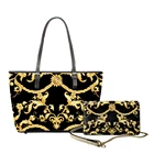 Роскошные брендовые сумки, трендовые сумки на плечо для женщин, европейские золотые Цветочные кожаные сумки-тоут, женские сумки на плечо с верхней ручкой, кошелек