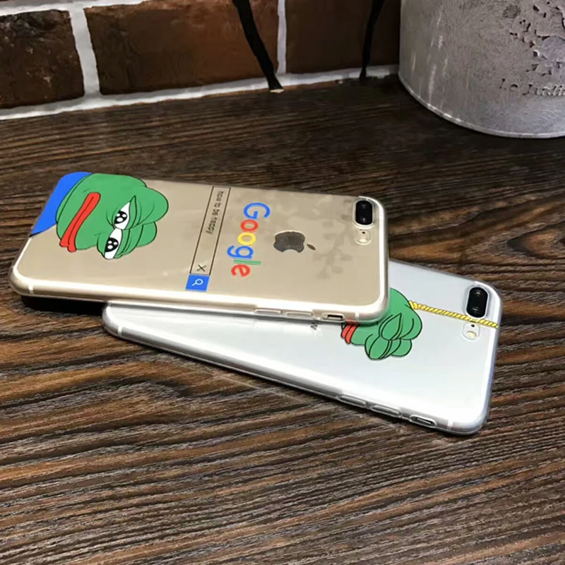 Ультратонкий чехол для iphone 8 7 6 6S Plus SE 2 2020 милый мягкий прозрачный Забавный Чехол
