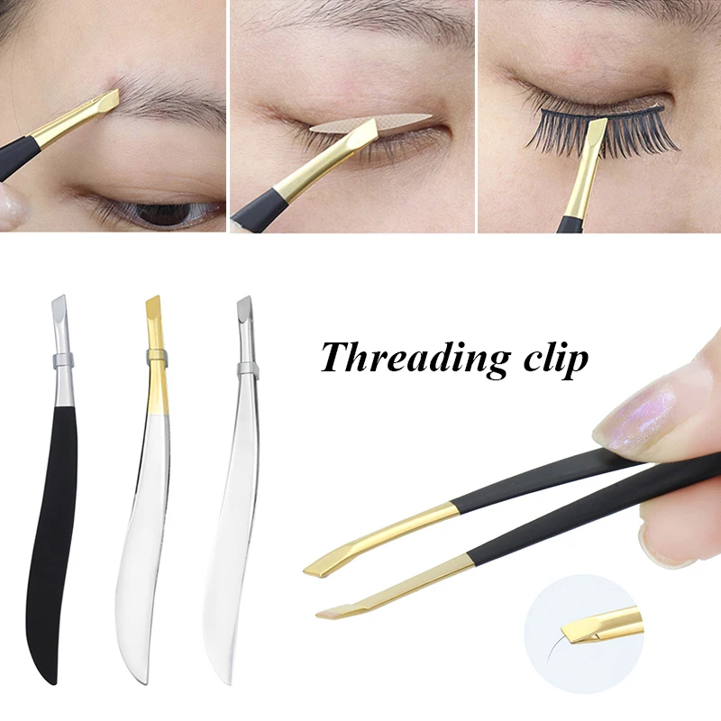 

Stainless Steel Hot Sale Eyebrow Tweezers Beauty Accessory Eyelash Clip Hair Removal Makeup Shaving Tool