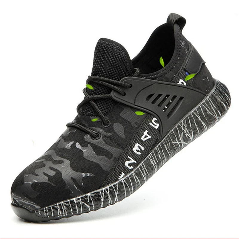 Небьющаяся Мужская обувь Безопасная рабочая нескользящая износостойкая дышащая