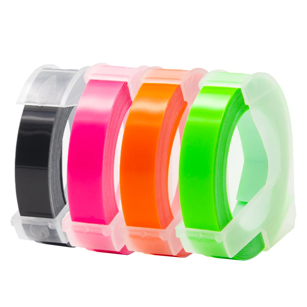 Флуоресцентная флуоресцентная зеркальная лента UniPlus замена DYMO создание этикеток