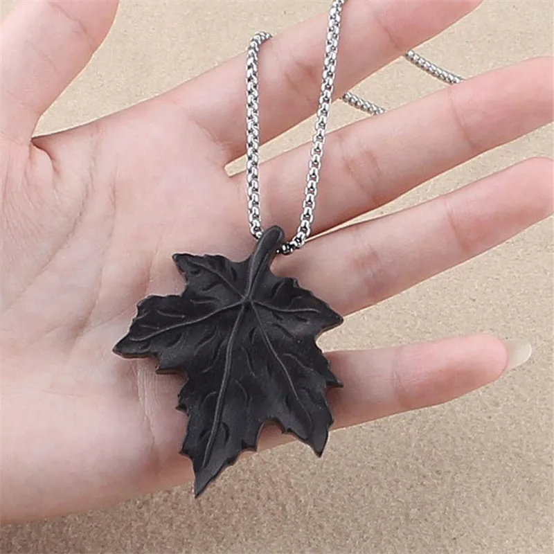 Женская Длинная цепочка в этническом стиле винтажное ожерелье из черного дерева