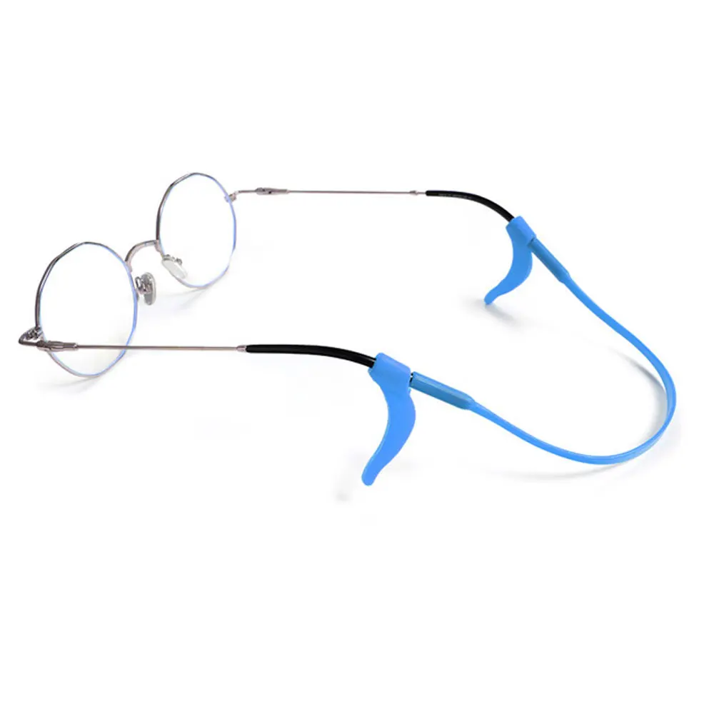 Силиконовые детские очки с цепочкой солнцезащитные ремешок защитный Спортивный