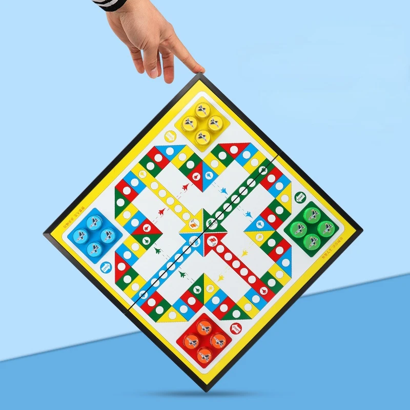 

Chinese Checkers Classic Game Set Flying Chess Magnetic Hildren Portable Large Folding Xadrez Tabuleiro Jogo Family Games ZY50CG