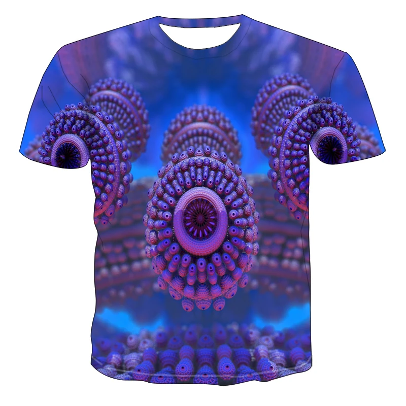 

2020 Summer New Casual 3D Three-dimensional T- shirts Men 3D Print vortex 's T Shirt Tops Tee XXS-6XL