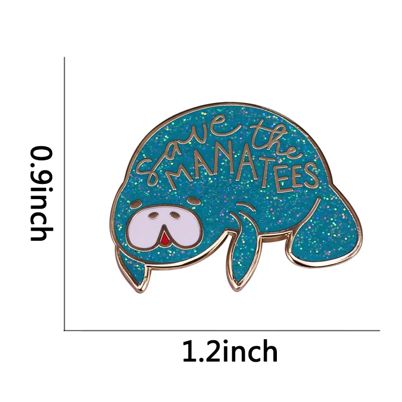 Симпатичная эмалированная брошь с изображением русалки морских коров и