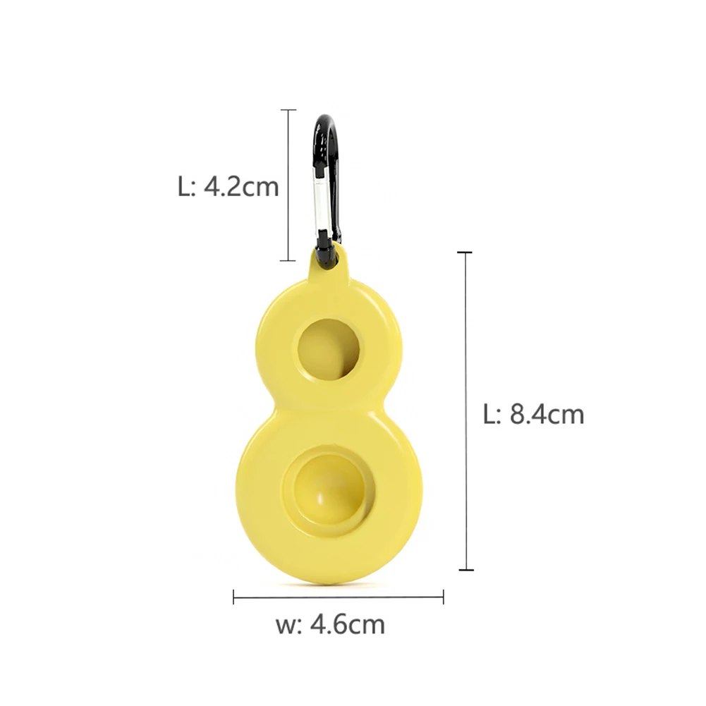 

Kids Silicone Push Bubble Relaxing Keyring Toy Gourd Pattern Fidget Autism Special Needs Stress Relief Decompression Toys#20