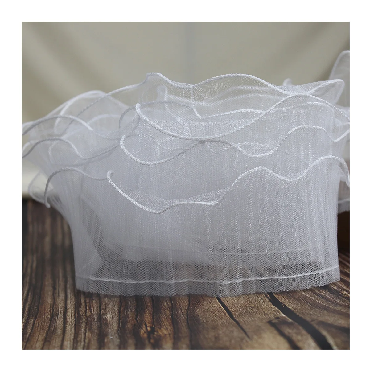 

1M Embroidery Lace Fabric Mesh Ribbon 12cm Guipure Elastic Lace Material Sewing Ribbon Laces For Party Dress Craft dentelle PY-8