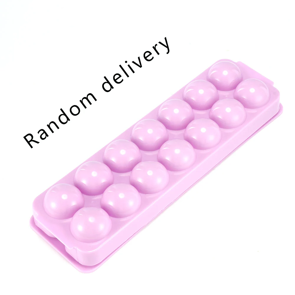Пластиковый случайного цвета форма для кубика льда с круглыми шариками крышками