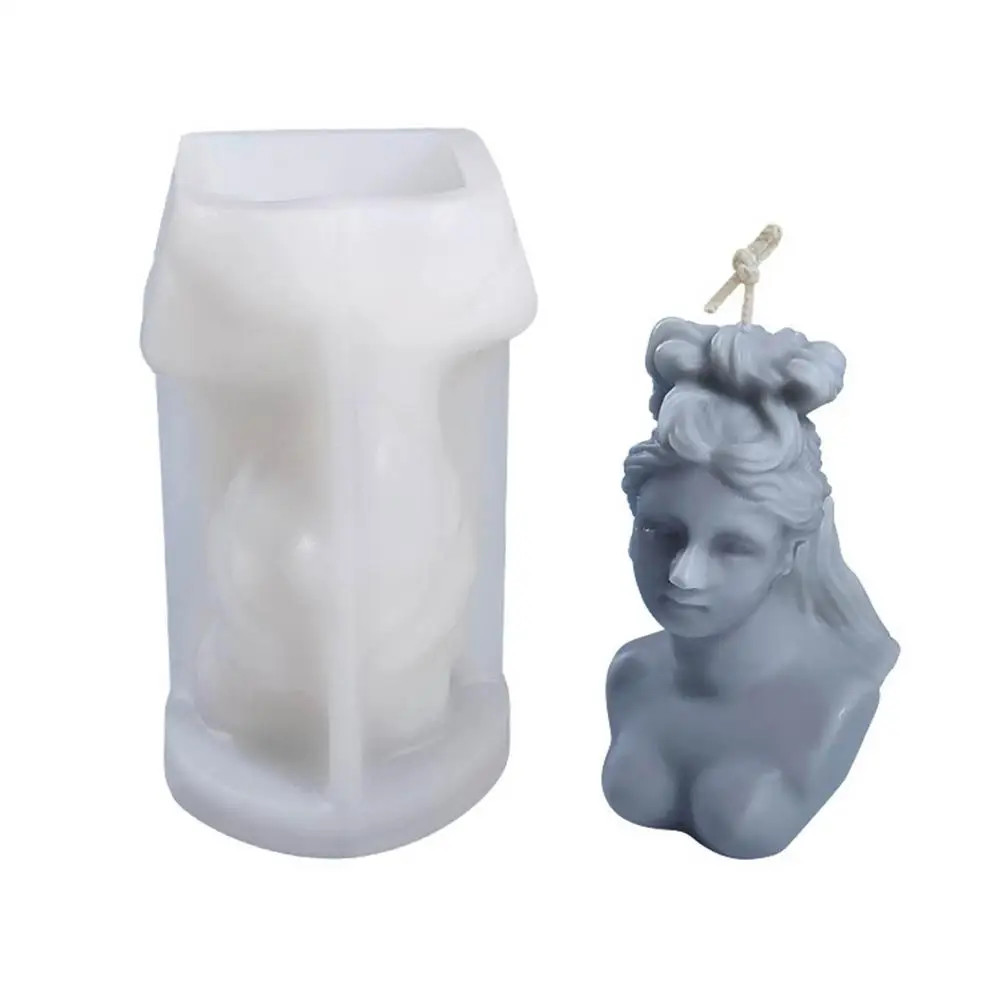 

3D Human Figure Silicone Candle Mold Soap Aromatherapy Making Resin Art Crafts Candle Mould DIY Plaster Portrait Candle Mold