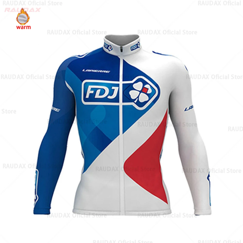jersey only Зимние термальные флисовые велосипедные Джерси наборы дышащие Ropa Ciclismo мужские с длинным рукавом MTB велосипед одежда Спортивная футболка - Цвет: jersey only