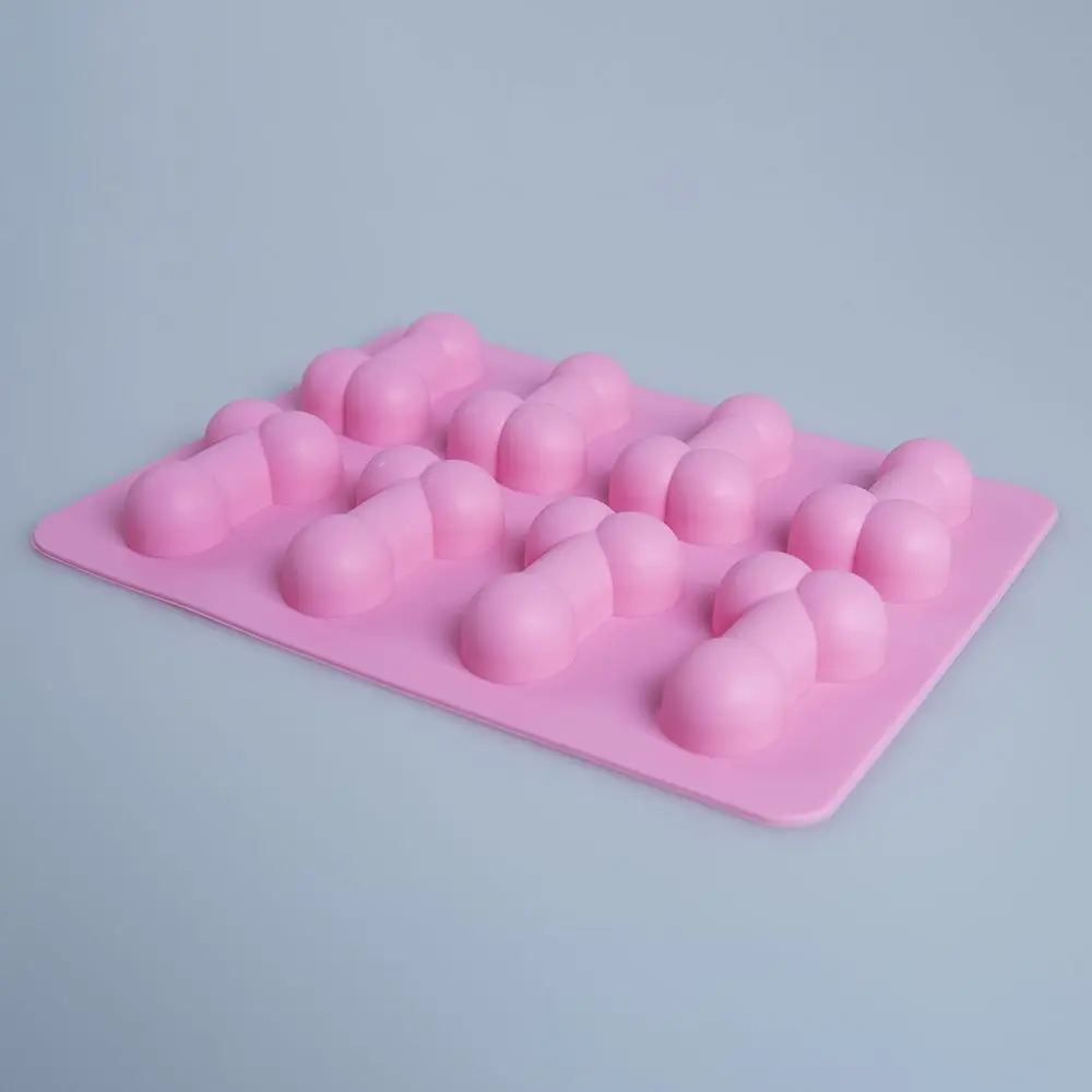 pink DIY помадка силиконовые формы для торта любовник в форме пениса форма для выпечки формы для печенья украшения торта кухонные аксессуары инструмент - Цвет: pink