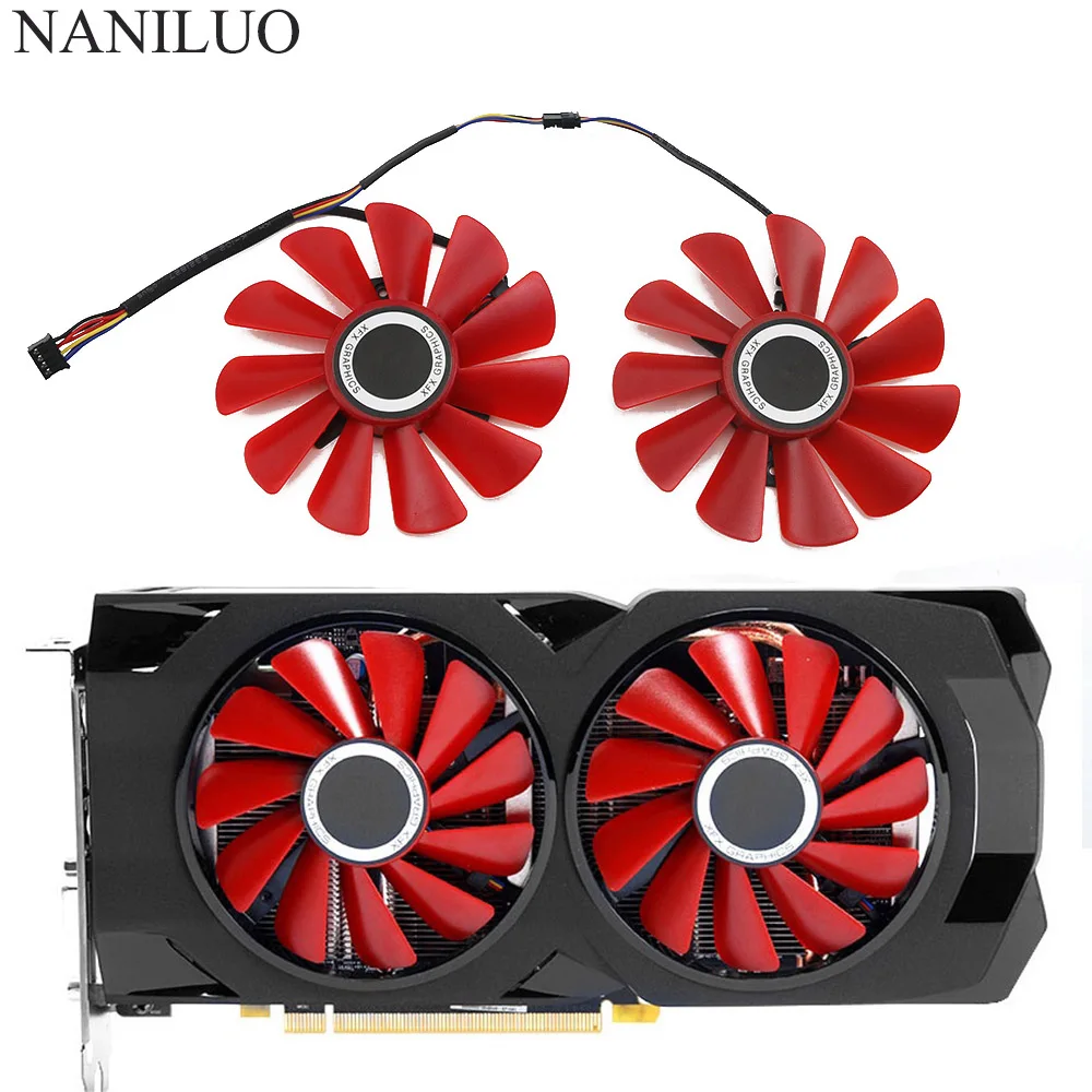 85MM Diameter RX-570-RS RX-580-RS FD10U12S9-C  For XFX RX570 RS RX580 RS Video Graphics Cards Cooling As Replacement Fan
