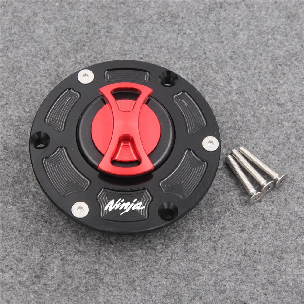 

For KAWASAKI EX250 Ninja 250 2008-2014 2009 2010 2011 2012 2013 CNC Keyless Motorcycle Fuel Gas Tank Cap Cover
