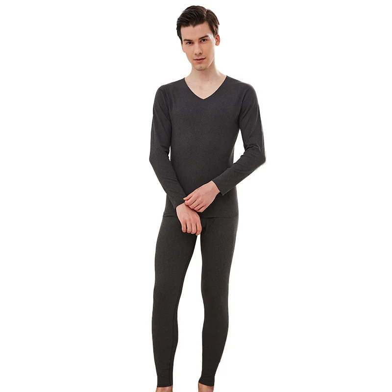 

2021 new cationic thermal underwear suit traceless thermal underwear men's autumn clothing autumn
