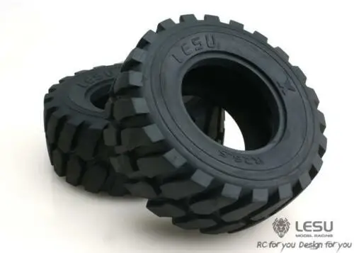 LESU-neumáticos de goma de rueda de 45MM de diámetro, 110MM de altura, para cargador a escala 1/15, modelo de coche RC, TH02037-SMT5