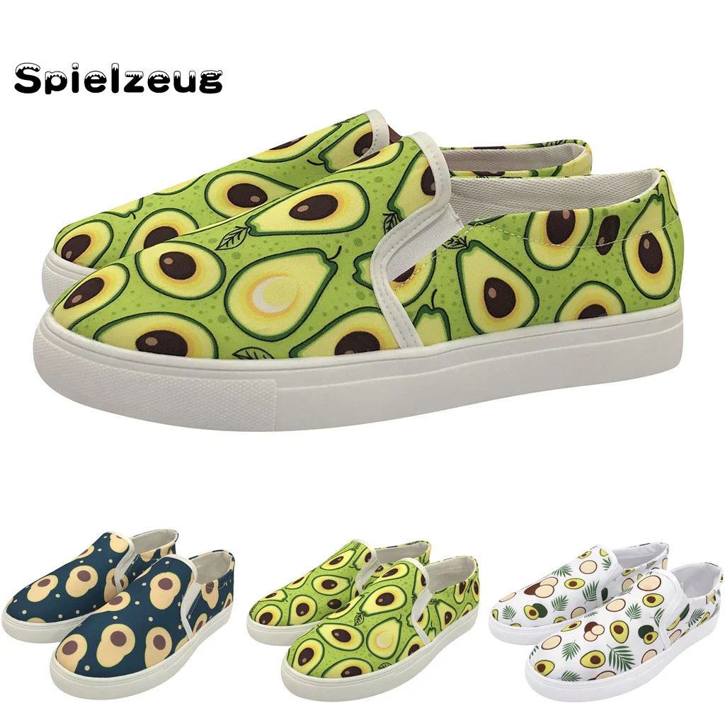 Туфли SPIEIZEUS женские на плоской подошве дышащие авокадо модные повседневные