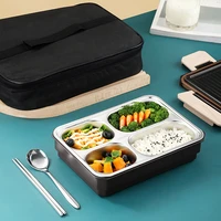 portable 304 stainless steel lunch box 2021 new hot japanese style compartment bento box kitchen leakproof food container