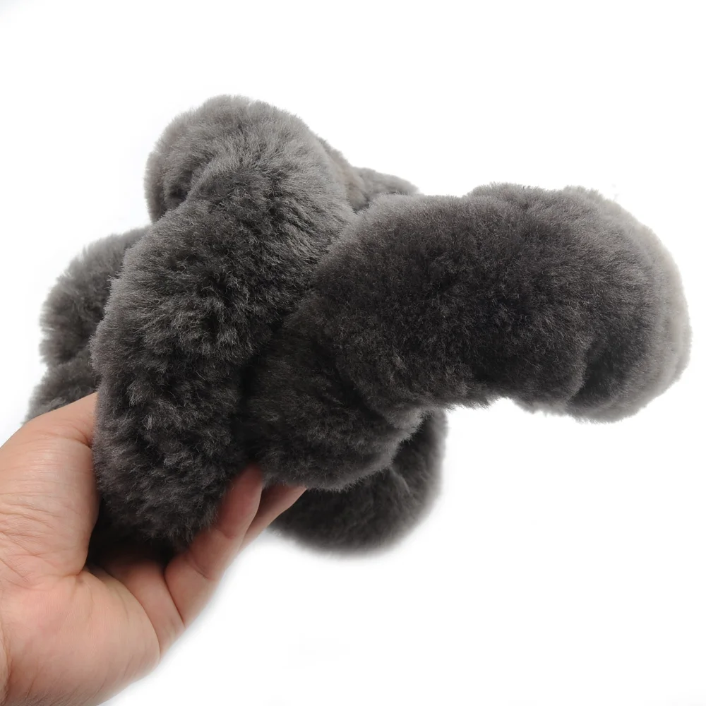 Чехол на руль AUTOYOUTH шерстяной из натуральной овчины очень мягкий плюшевый теплый