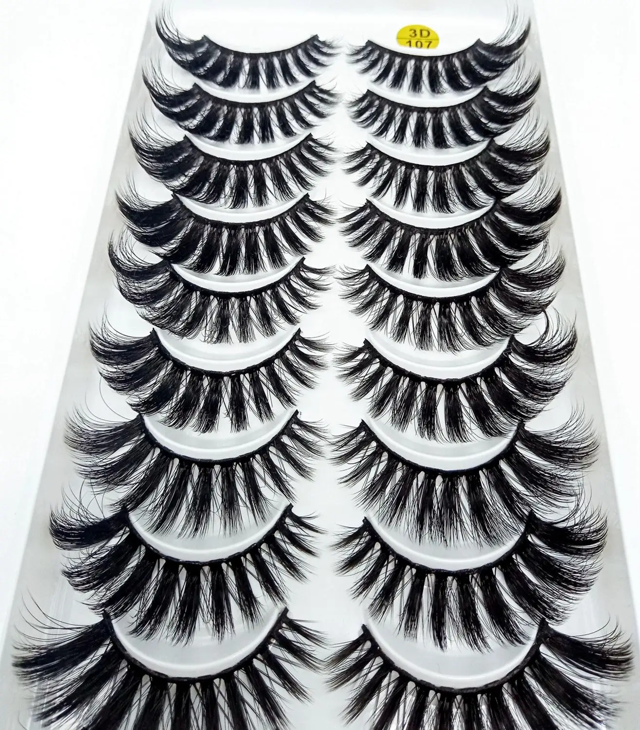 

NEW 10 pairs 100% Real Mink Eyelashes 3D Natural False Eyelashes 3d Mink Lashes Soft Eyelash Extension Makeup Kit