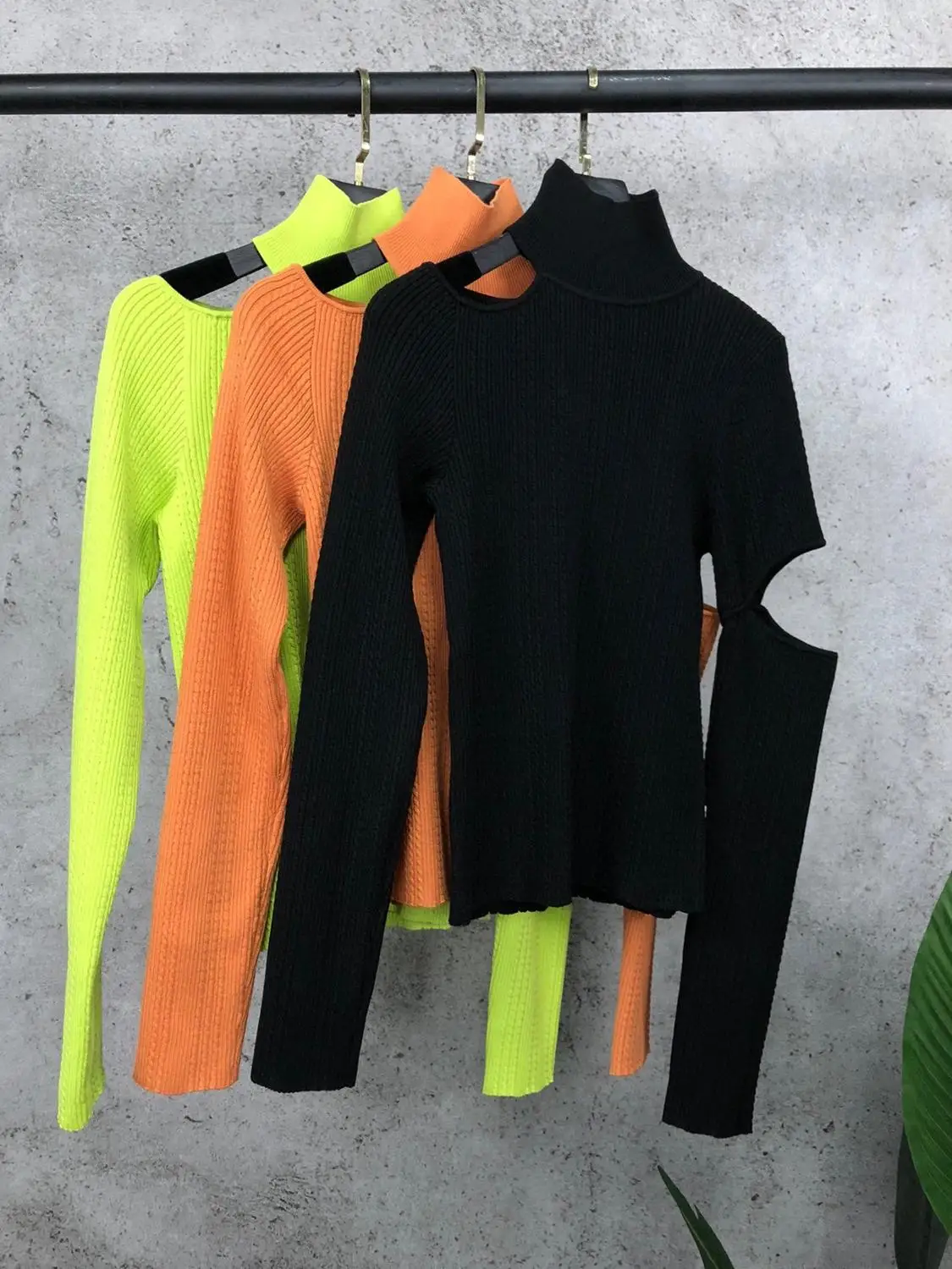 

High 2021FW Autumn Quality Women Sexy Hollow Bottoming Sweater Ladies Casual Jumpers 3 Color Ddxgz3