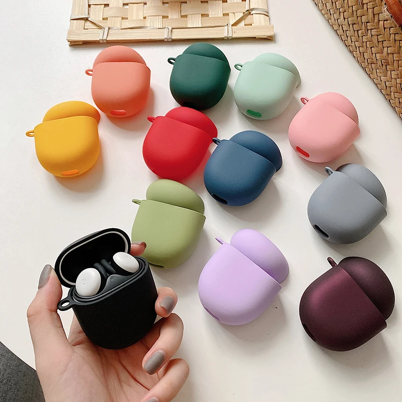 

Однотонный матовый ПК жесткий защитный чехол для наушников Bluetooth для Google Pixel buds 2 зарядный бокс противоударный чехол