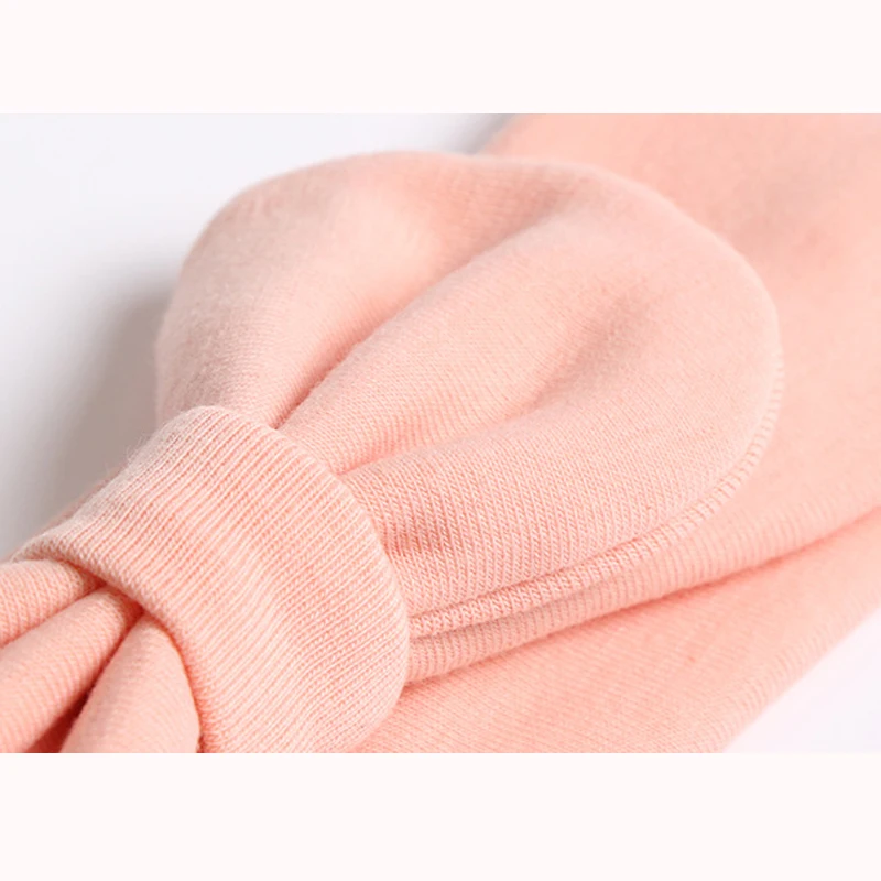 

3 pieces/lot Baby newborn bowknot thickened wool headband dot autumn winter solid color headbands for girls headwear