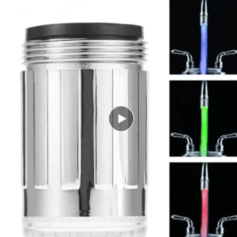 

Светодиодный водопроводный кран душ насадка для душа 7 цветов светильник, светодиодный кран для изменения Температура Сенсор Кухня Аксессу...