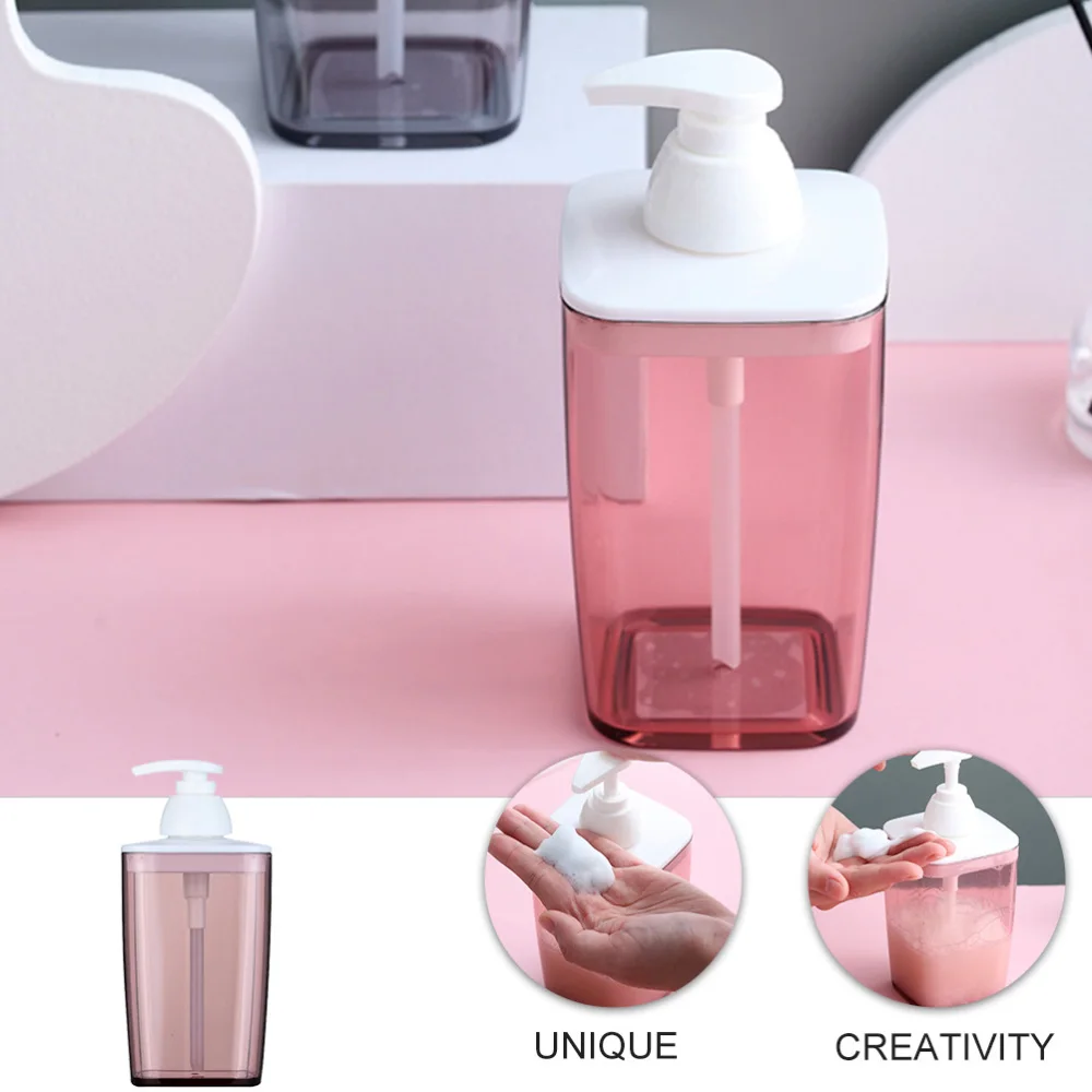 

1pc Portable Dispenser Bottle PP Shampoo Bottle Cosmetics Container Red