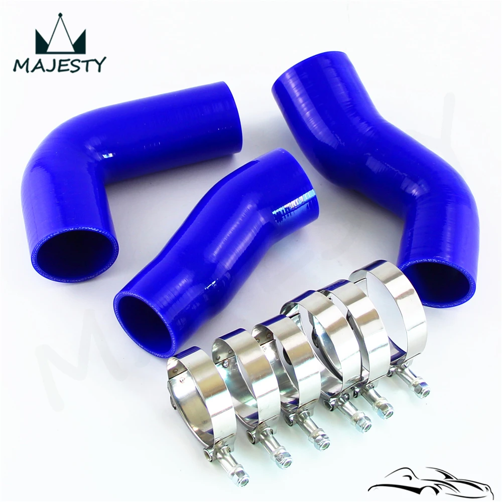 

Silicone Intercooler Turbo Pipe Hose W/ T-Clamps Kit Fits For BMW E60 E61 530d 525d