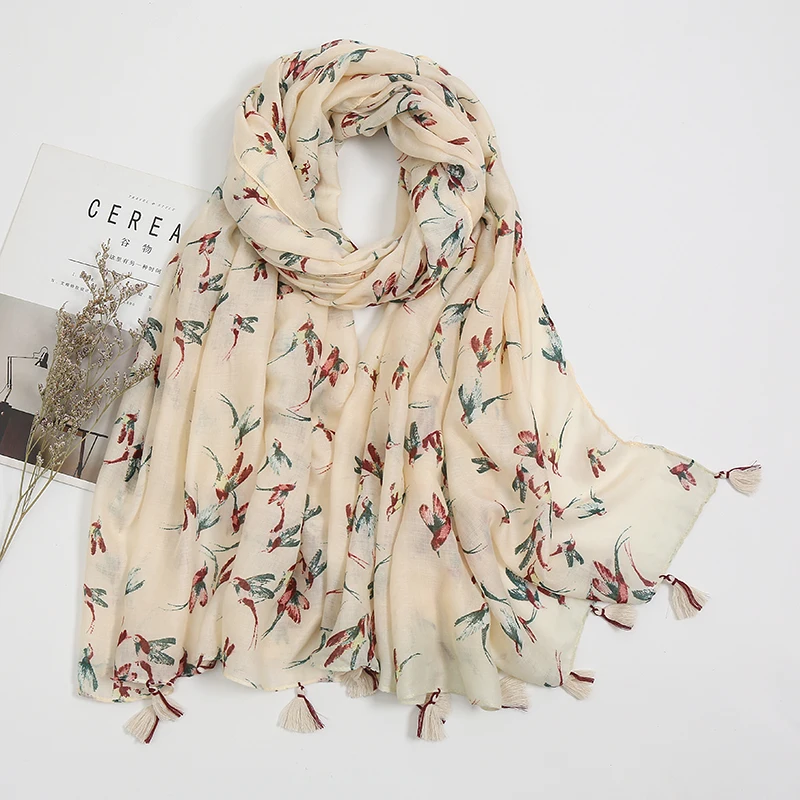 

2021 Новый Модный богемный летний женский хлопковый хиджаб шарф цветочный пляжный хиджаб шали и палантины женский платок бандана